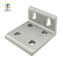 L shape zinc plated metal angle bracket for shelf/CNC machining casting parts